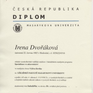 Diplom Vyziva Cloveka 